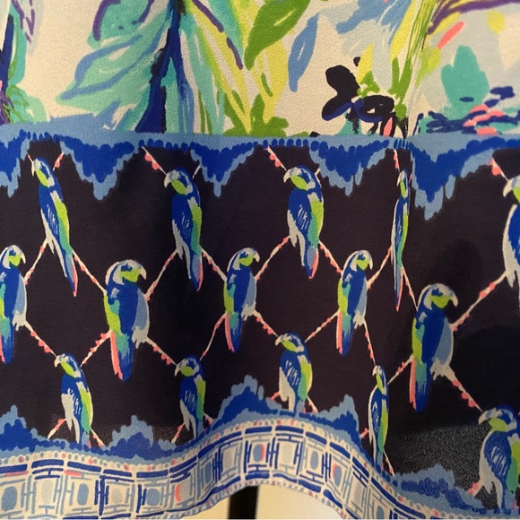 Lilly Pulitzer Lou Lou Floral Flutter Top - Size Large - Picture 2 of 9